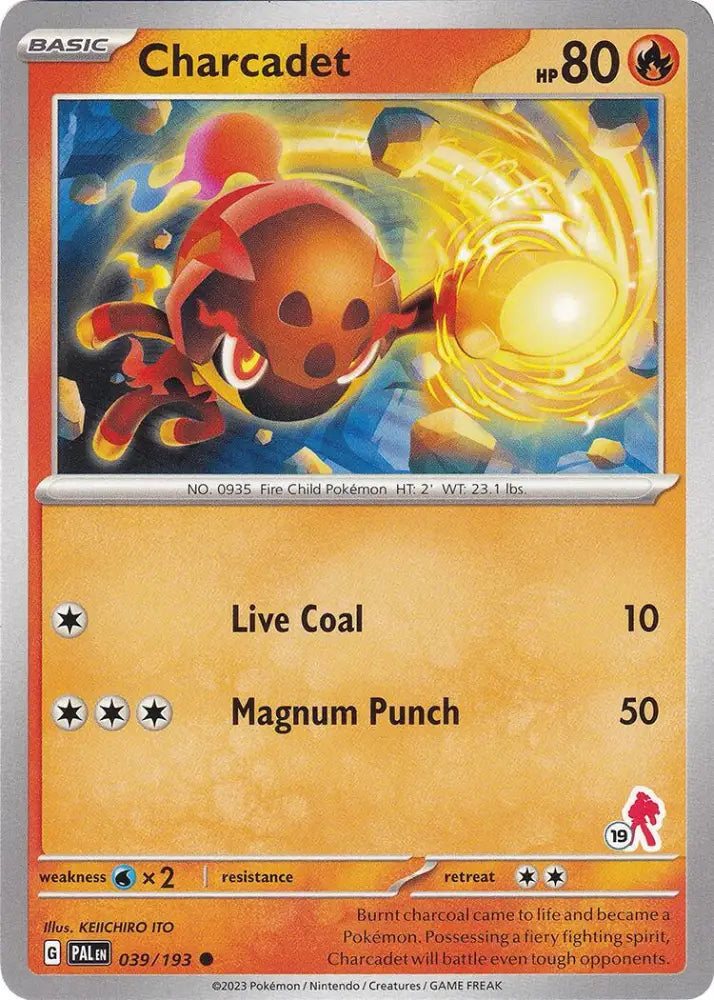 Charcadet (039/193) (Armarouge Stamp #19) [Battle Academy 2024] - Pokemon Single