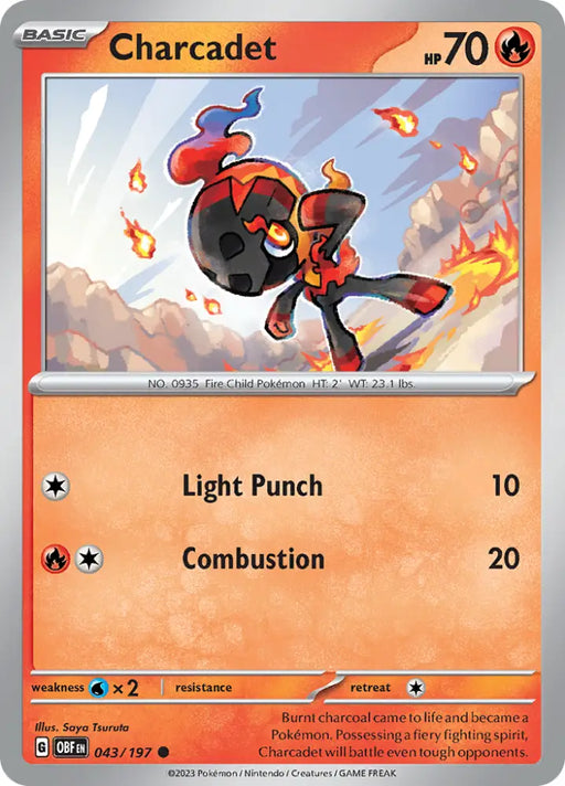 Charcadet (043/197) [Scarlet & Violet: Obsidian Flames] - Pokemon Single