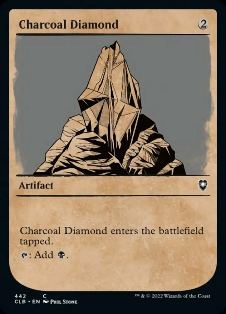 Charcoal Diamond (Showcase) [Commander Legends: Battle for Baldur’s Gate] - MTG Single