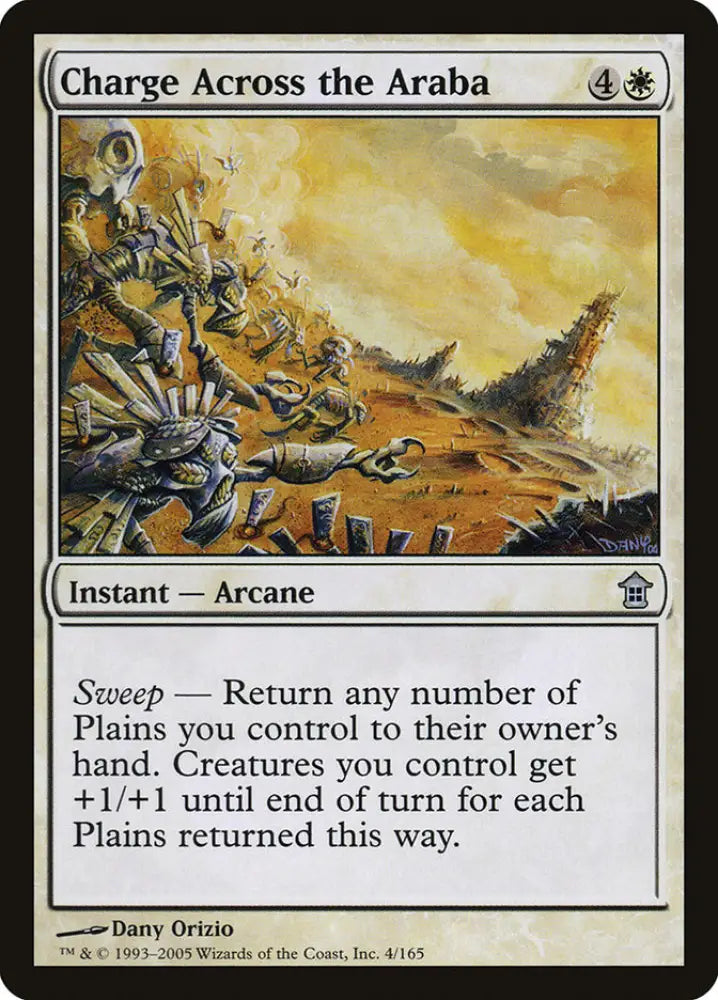 Charge Across the Araba [Saviors of Kamigawa] - MTG Single