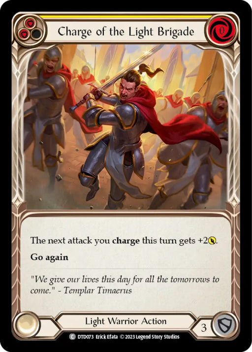 Charge of the Light Brigade (Yellow) [Dusk Till Dawn] Rainbow Foil - Flesh And Blood Single