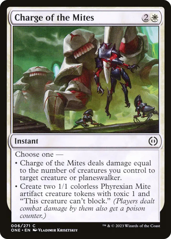 Charge of the Mites [Phyrexia: All Will Be One] - MTG Single