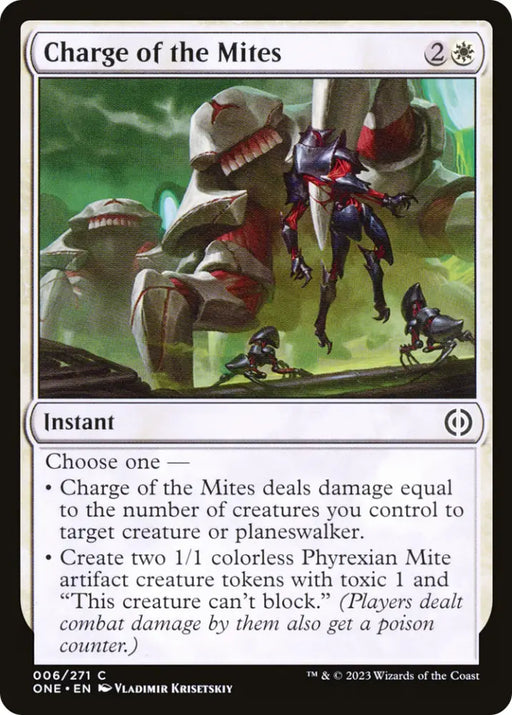 Charge of the Mites [Phyrexia: All Will Be One] - MTG Single