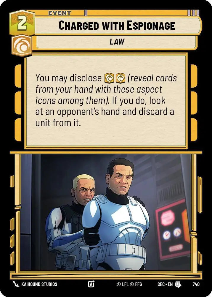 Charged with Espionage (Foil) (740) [Secrets of Power]