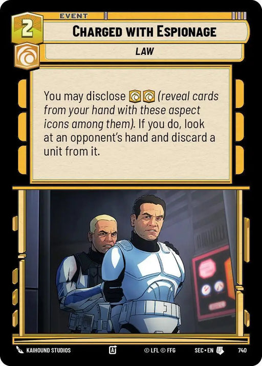 Charged with Espionage (Foil) (740) [Secrets of Power]