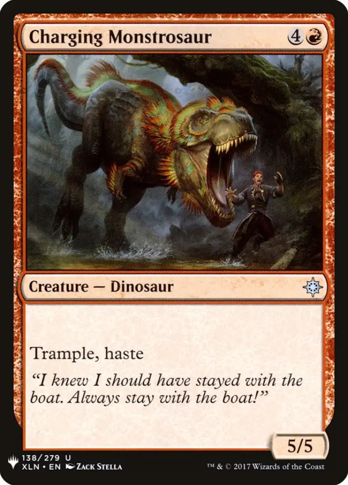 Charging Monstrosaur [Mystery Booster] - MTG Single