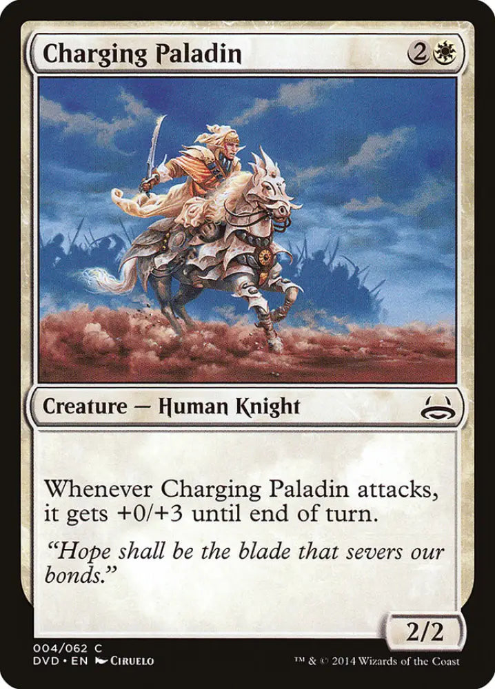 Charging Paladin (Divine vs. Demonic) [Duel Decks Anthology] - MTG Single