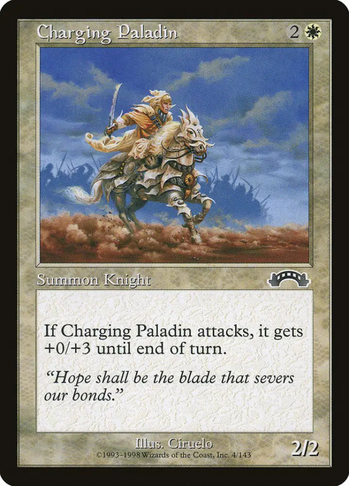 Charging Paladin [Exodus] - MTG Single