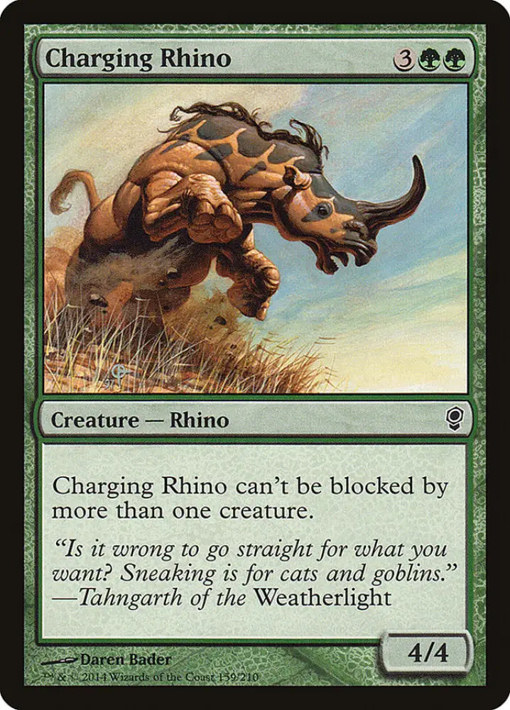 Charging Rhino [Conspiracy] - MTG Single