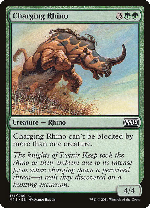 Charging Rhino [Magic 2015] - MTG Single