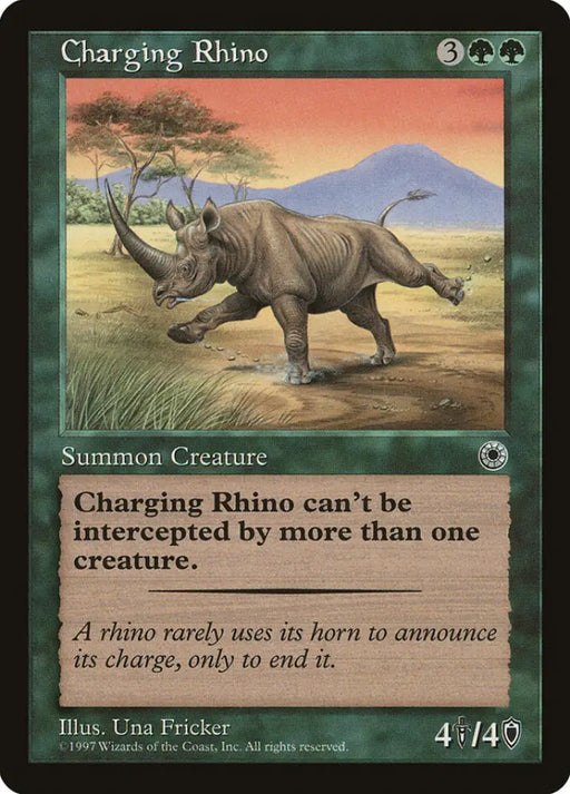 Charging Rhino [Portal] - MTG Single