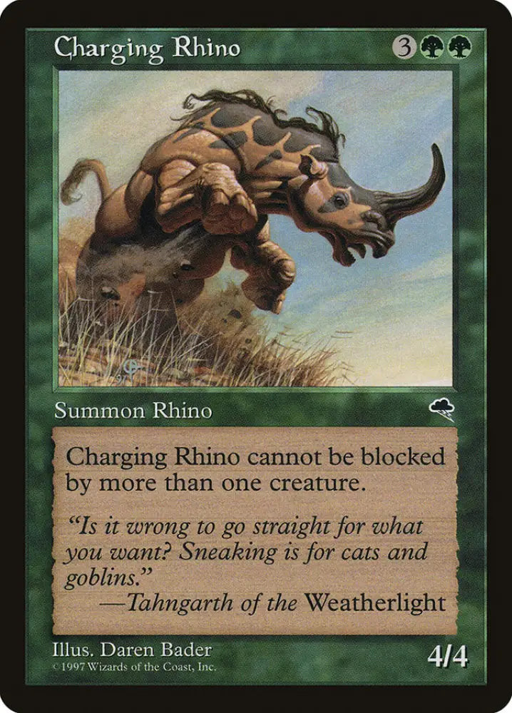 Charging Rhino [Tempest] - MTG Single