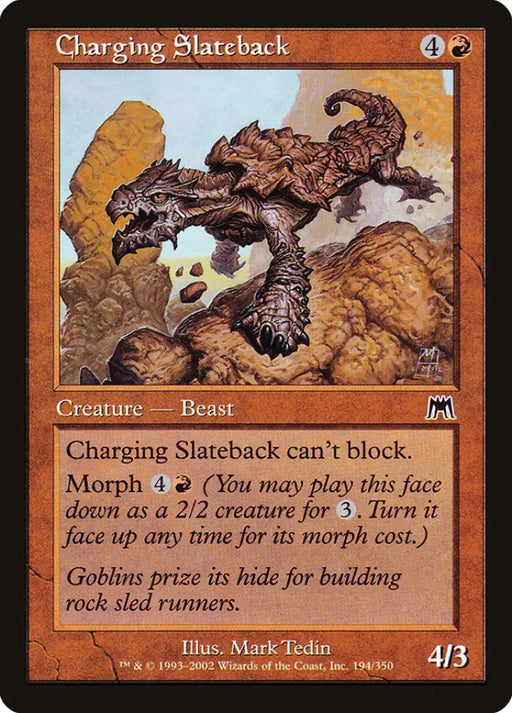 Charging Slateback [Onslaught] - MTG Single