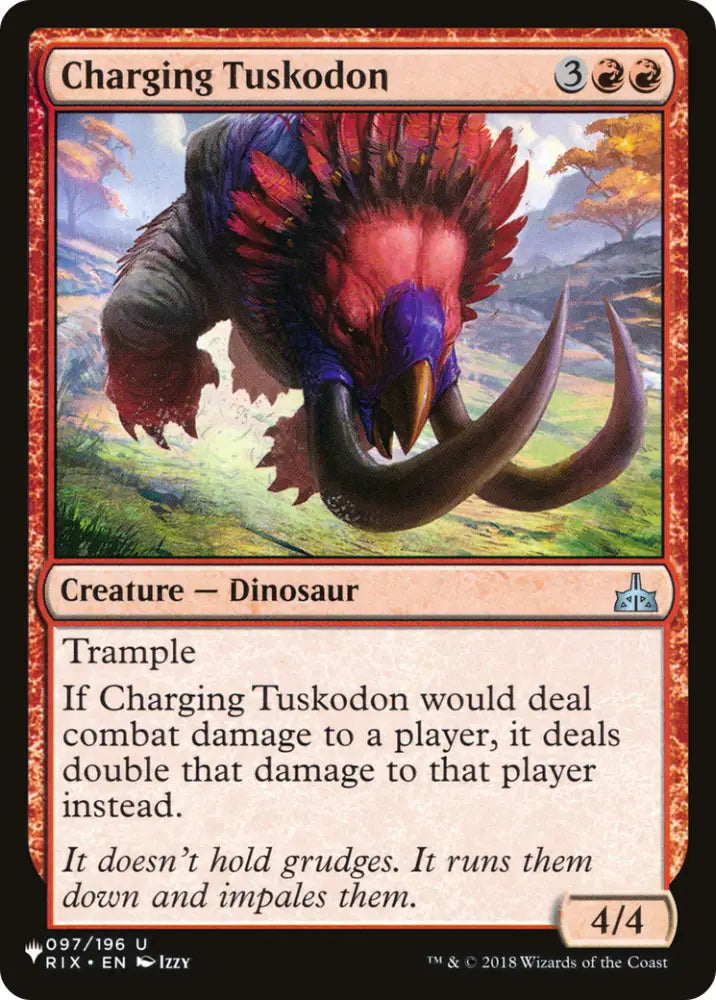 Charging Tuskodon [The List] - MTG Single