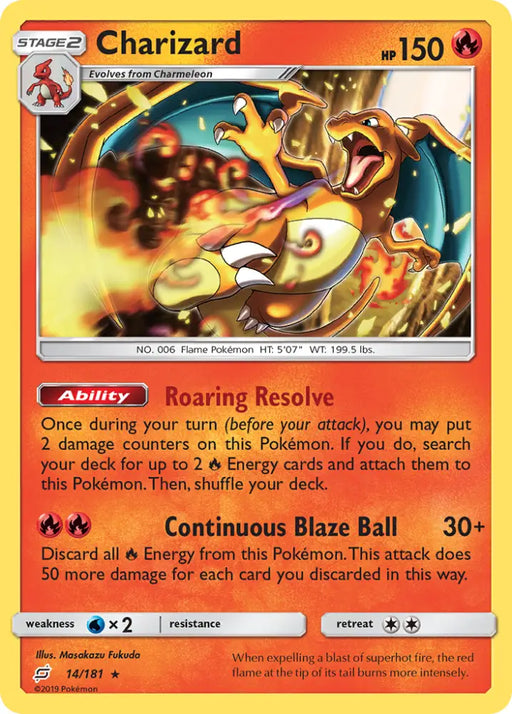 Charizard (14/181) [Sun & Moon: Team Up] - Pokemon Single