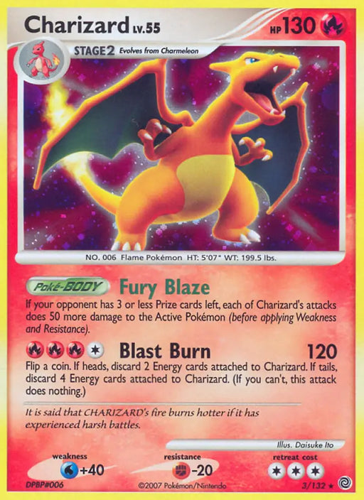 Charizard (3/132) [Diamond & Pearl: Secret Wonders] - Pokemon Single