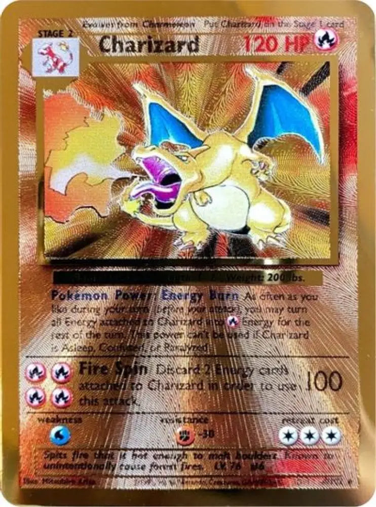 Charizard (4/102) (Celebrations Metal Card) [Celebrations: 25th Anniversary] - Pokemon Single