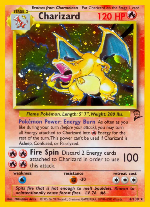 Charizard (4/130) [Base Set 2] - Pokemon Single