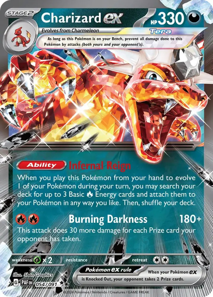 Charizard ex (054/091) [Scarlet & Violet: Paldean Fates] - Pokemon Single