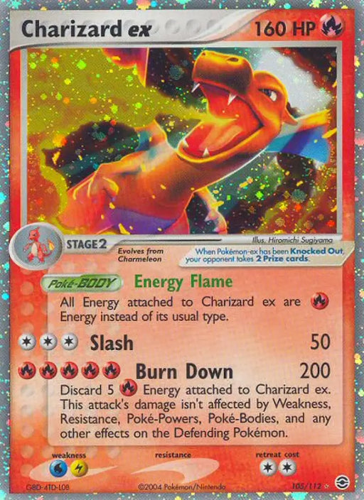 Charizard ex (105/112) [EX: FireRed & LeafGreen] - Pokemon Single