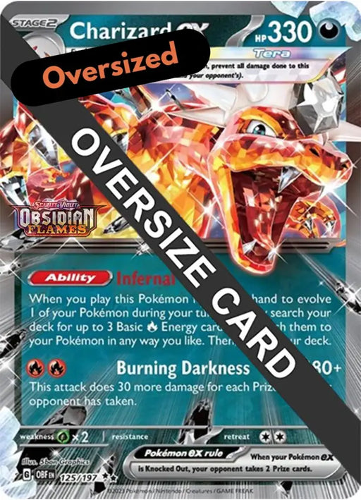 Charizard ex (125/197 - Jumbo Card) [Scarlet & Violet: Obsidian Flames] - Pokemon Single