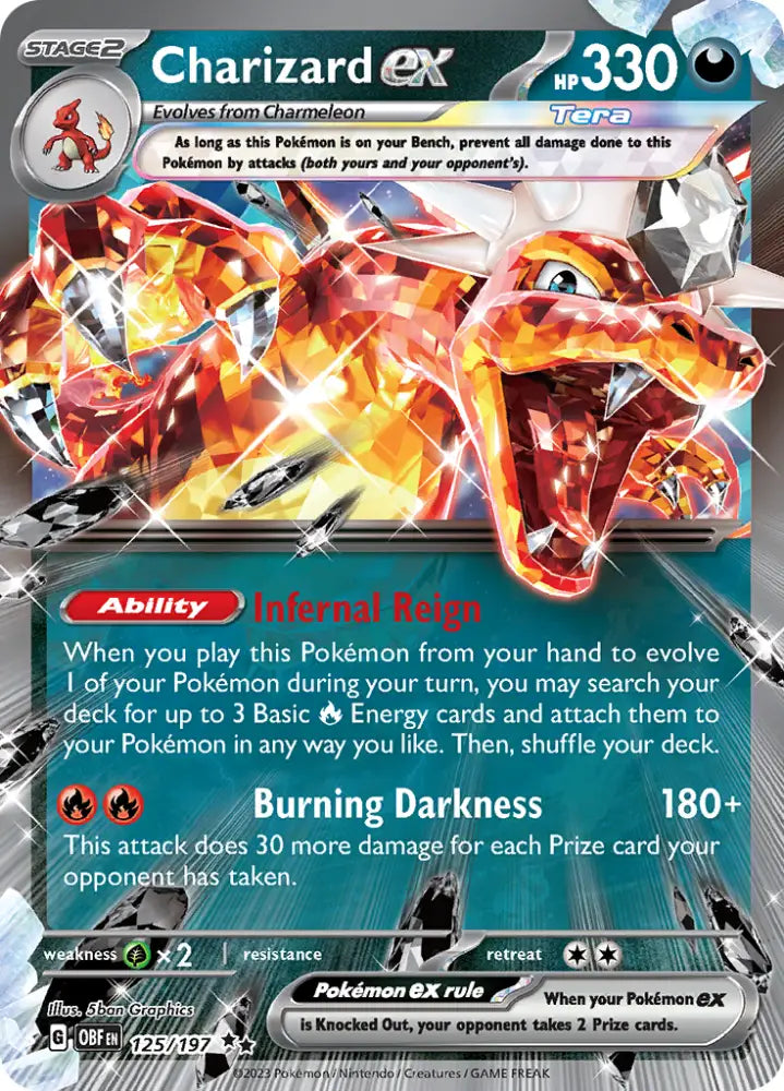 Charizard ex (125/197) [Scarlet & Violet: Obsidian Flames] - Pokemon Single