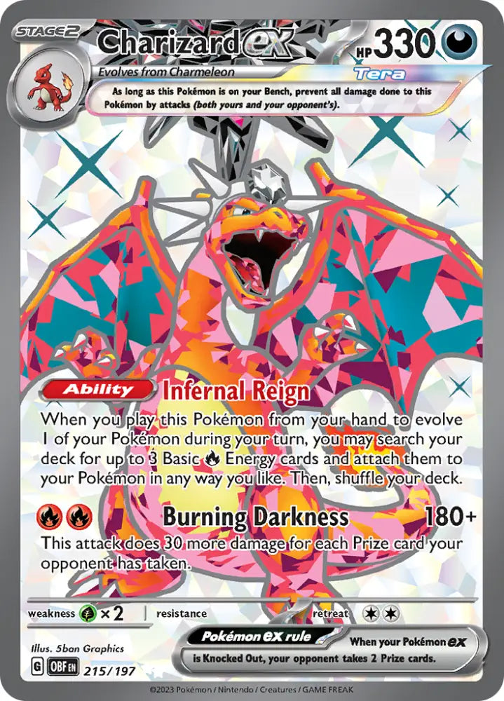 Charizard ex (215/197) [Scarlet & Violet: Obsidian Flames] - Pokemon Single
