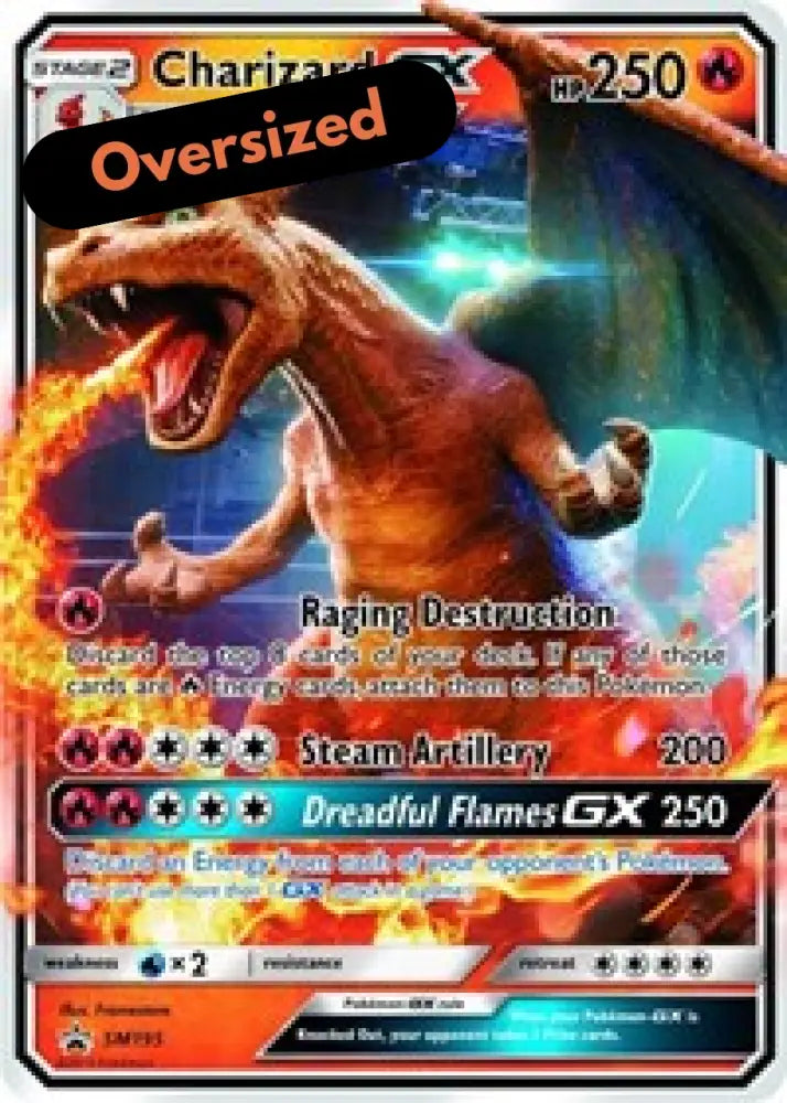Charizard GX (SM195) (Jumbo Card) [Sun & Moon: Black Star Promos] - Pokemon Single