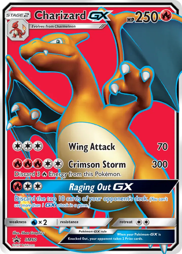 Charizard GX (SM60) [Sun & Moon: Black Star Promos] - Pokemon Single