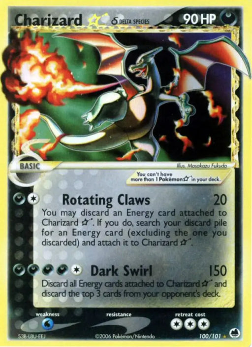 Charizard Star (100/101) (Delta Species) [EX: Dragon Frontiers] - Pokemon Single