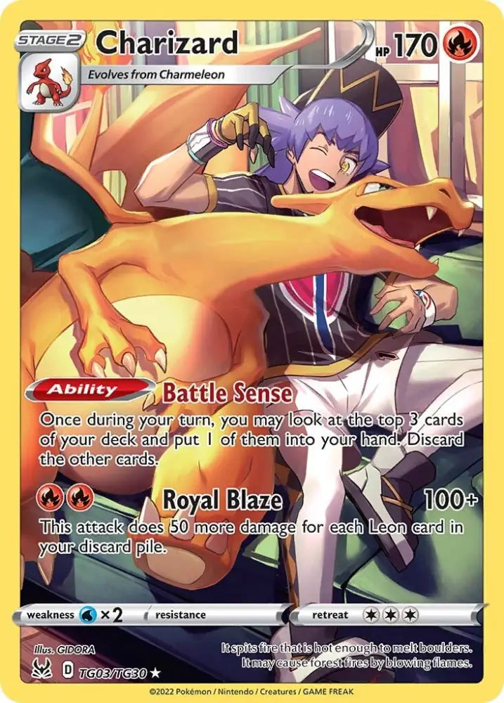 Charizard (TG03/TG30) [Sword & Shield: Lost Origin] - Pokemon Single