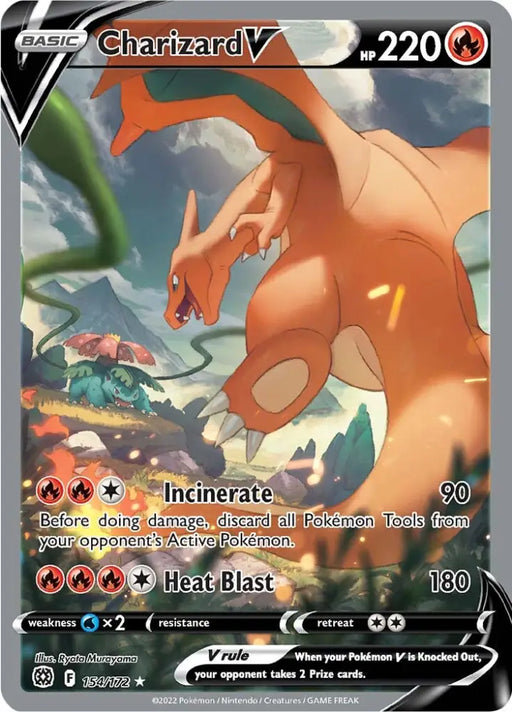 Charizard V (154/172) [Sword & Shield: Brilliant Stars] - Pokemon Single