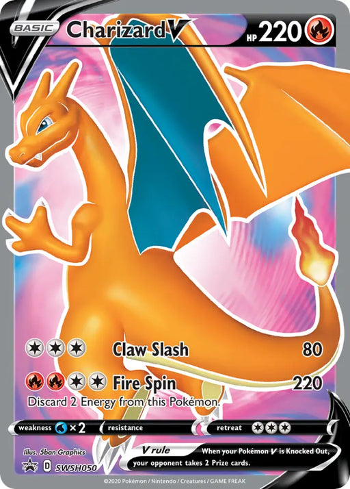 Charizard V (SWSH050) [Sword & Shield: Black Star Promos] - Pokemon Single