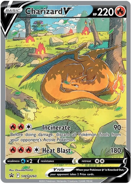Charizard V (SWSH260) [Sword & Shield: Black Star Promos] - Pokemon Single