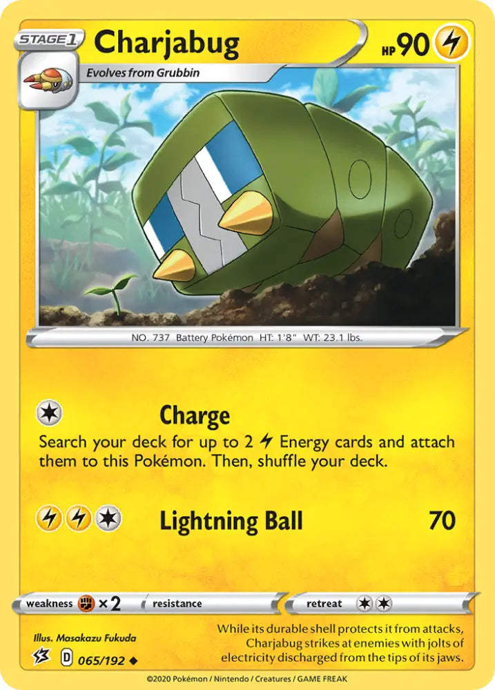 Charjabug (065/192) [Sword & Shield: Rebel Clash] - Pokemon Single