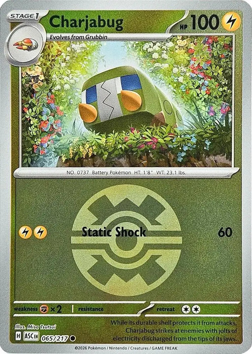 Charjabug (Quick Ball) (065/217) [ME: Ascended Heroes]