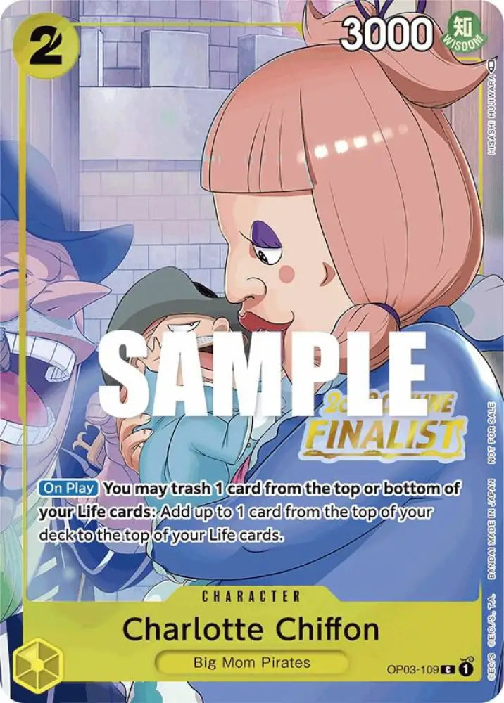 Charlotte Chiffon (Offline Regional 2023) [Finalist] (OP03-109) [One Piece Promotion Cards]
