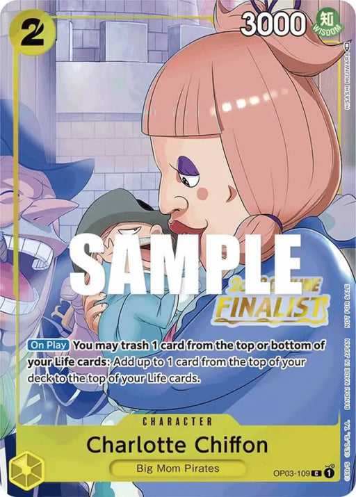 Charlotte Chiffon (Offline Regional 2023) [Finalist] (OP03-109) [One Piece Promotion Cards]