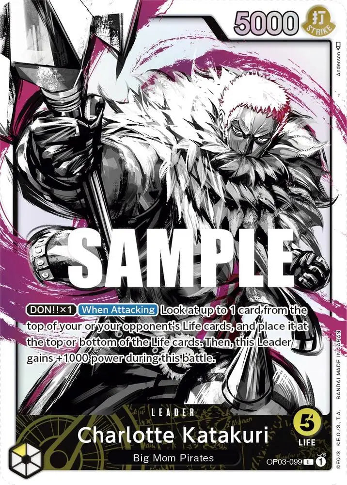 Charlotte Katakuri (099) (Alternate Art) (OP03-099) [Pillars of Strength]