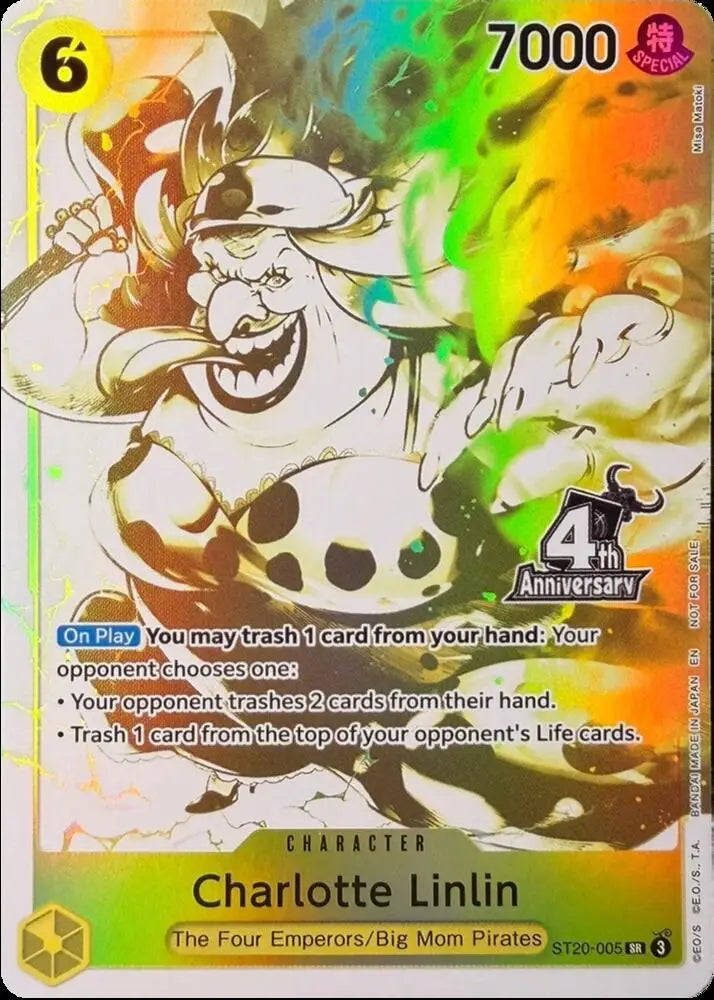Charlotte Linlin (4th Anniversary Treasure Campaign Pack) (ST20-005) [One Piece Promotion Cards]