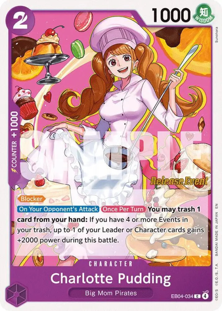 Charlotte Pudding (EB04-034) [The Azure Sea's Seven Release Event Cards]
