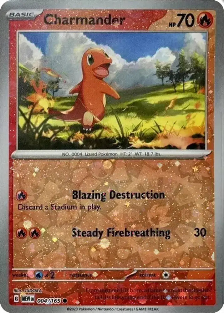 Charmander (004/165) (Cosmos Holo) (Costco Exclusive) [Miscellaneous Cards] - Pokemon Single