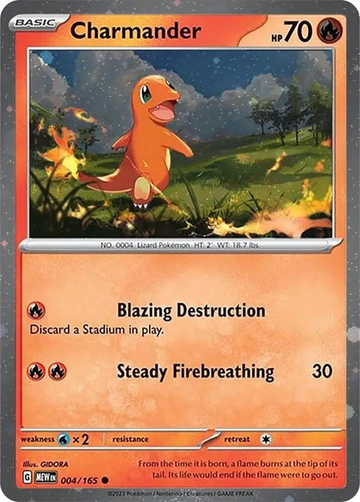 Charmander (004) (Cosmos Holo) [Scarlet & Violet: Black Star Promos] - Pokemon Single