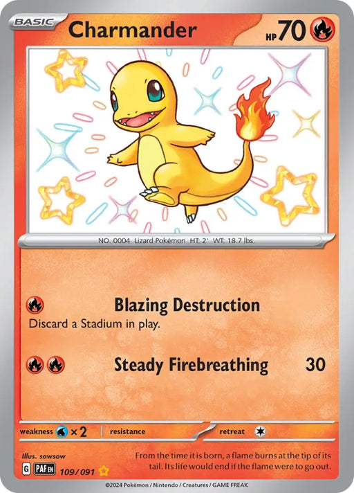Charmander (109/091) [Scarlet & Violet: Paldean Fates] - Pokemon Single