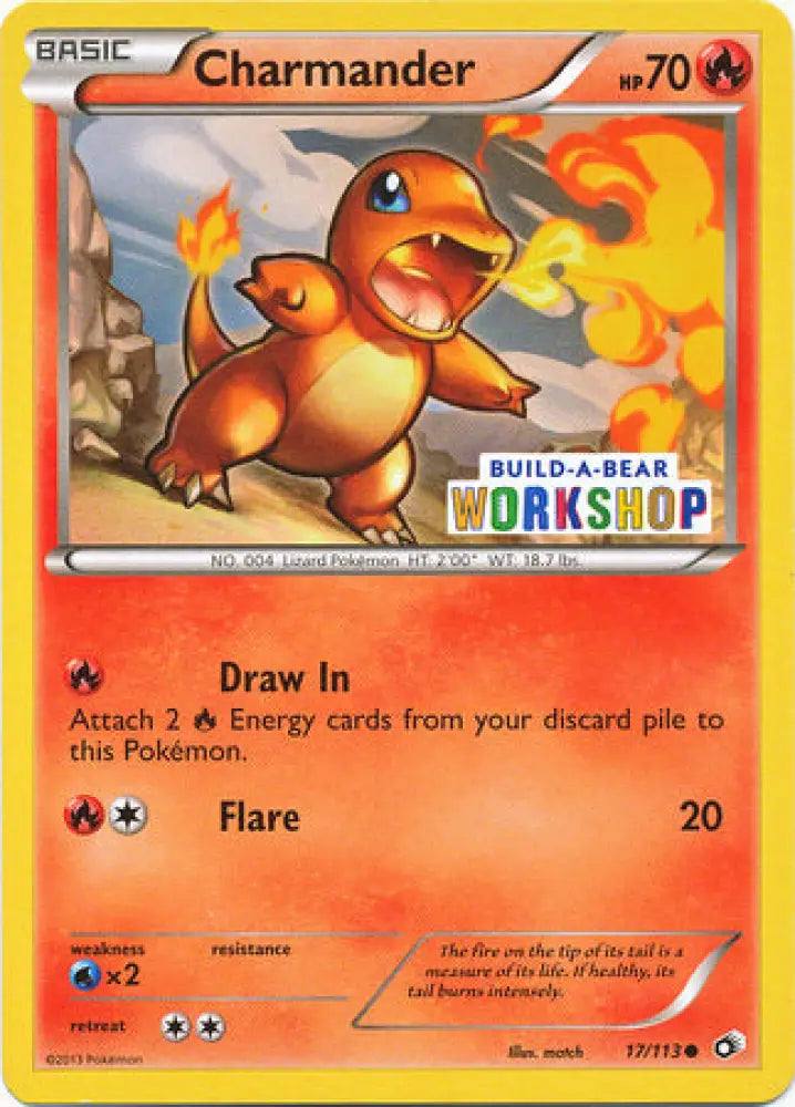 Charmander (17/113) (Build A Bear Workshop Exclusive) [Black & White: Legendary Treasures] - Pokemon Single