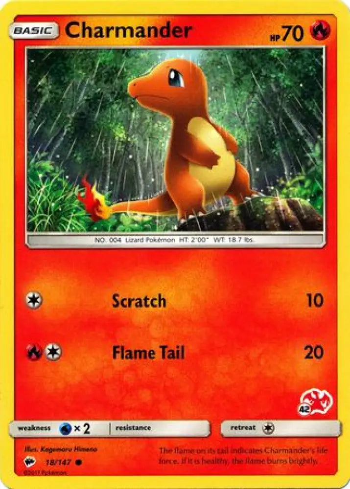 Charmander (18/147) (Charizard Stamp #42) [Battle Academy 2020] - Pokemon Single