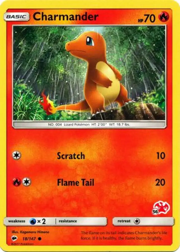 Charmander (18/147) (Charizard Stamp #56) [Battle Academy 2020] - Pokemon Single