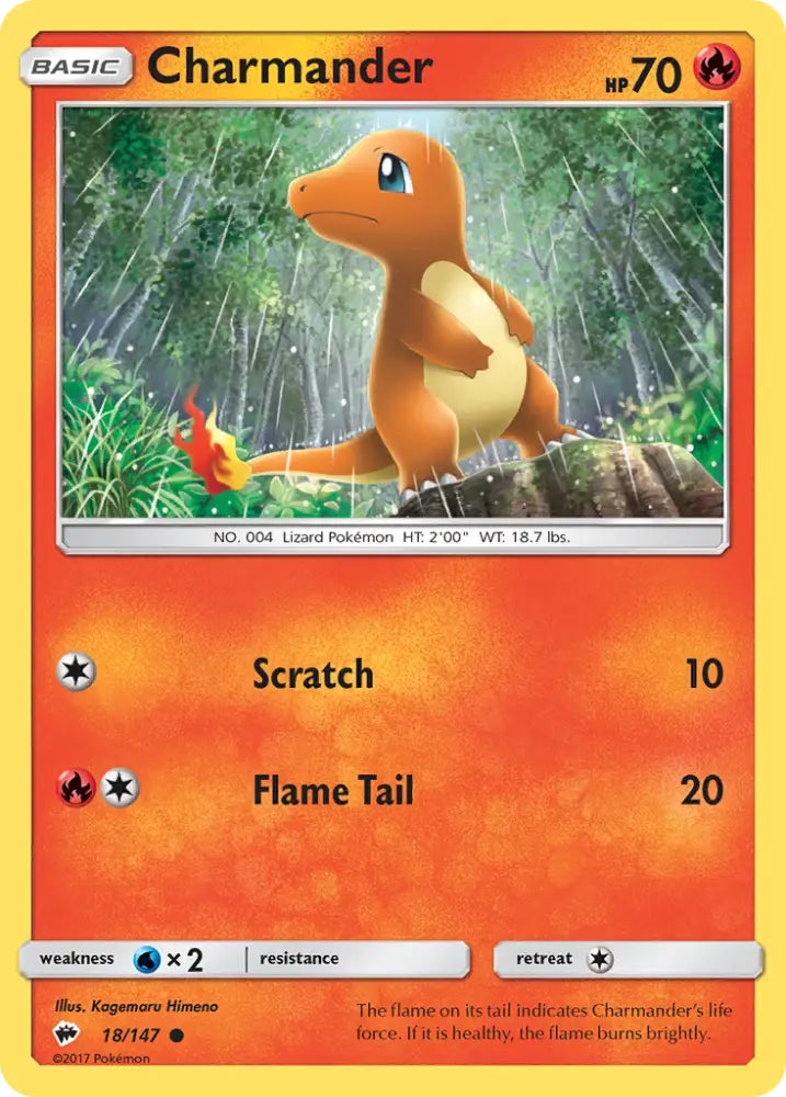 Charmander (18/147) [Sun & Moon: Burning Shadows] - Pokemon Single