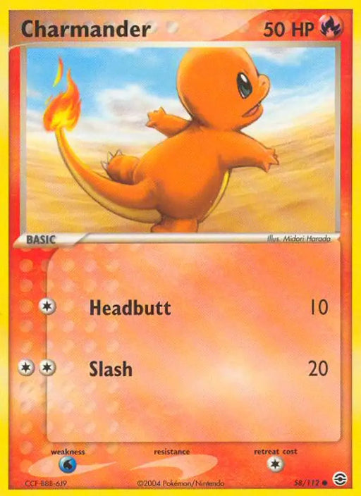 Charmander (58/112) [EX: FireRed & LeafGreen] - Pokemon Single
