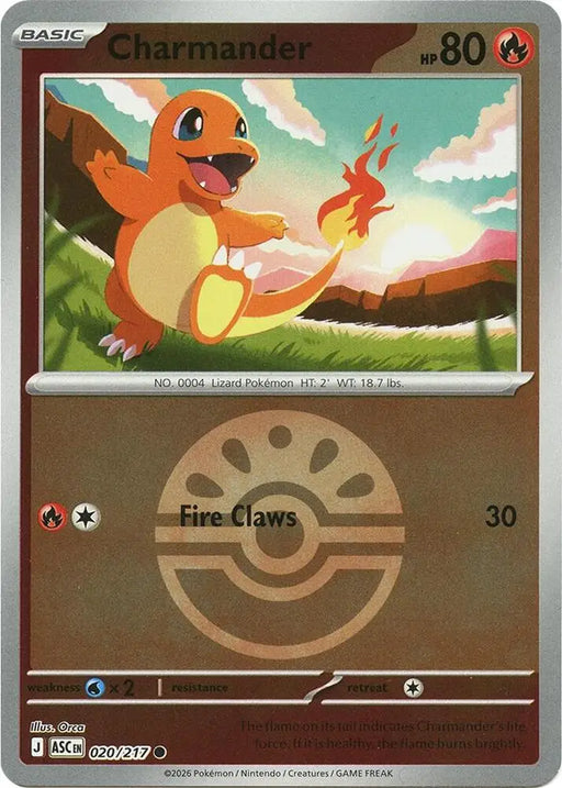 Charmander (Quick Ball) (020/217) [ME: Ascended Heroes]